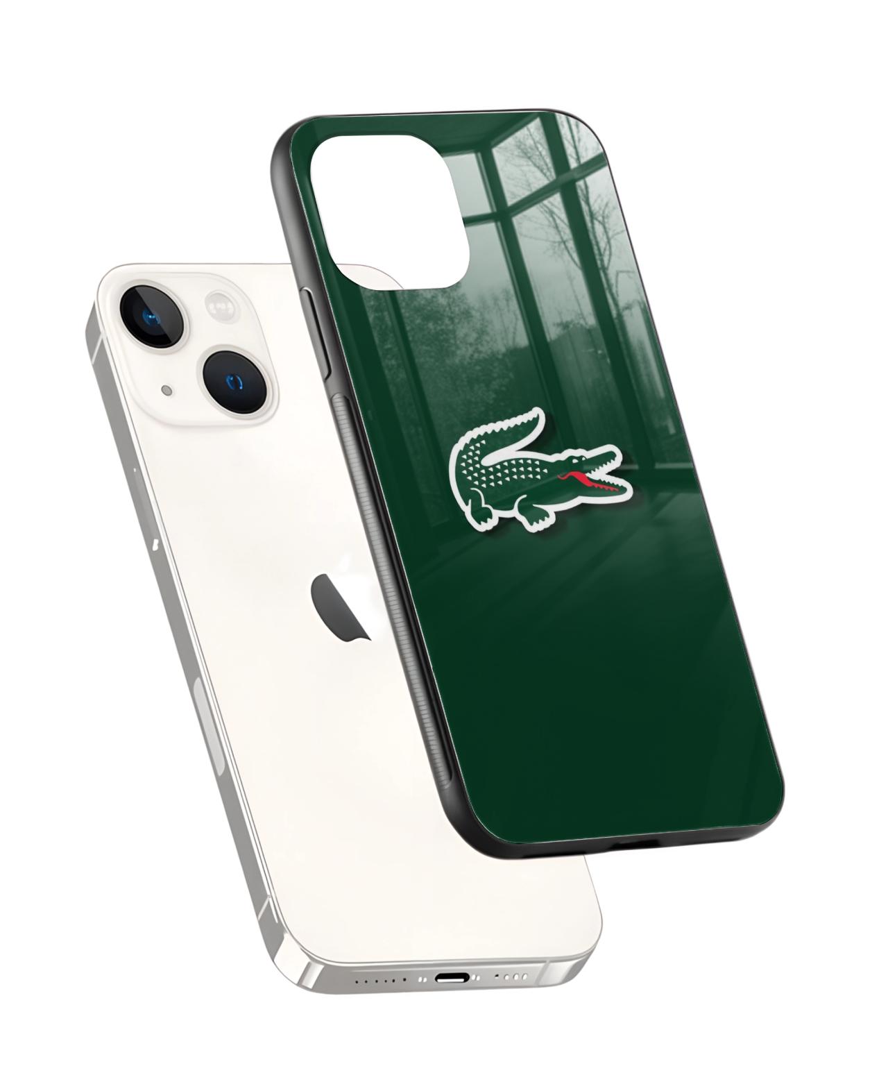 Lacoste-Inspired Green Alligator Phone Case 2