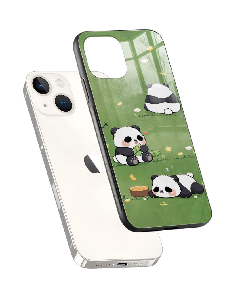 Lazy Pandas in Meadow Phone Case 2