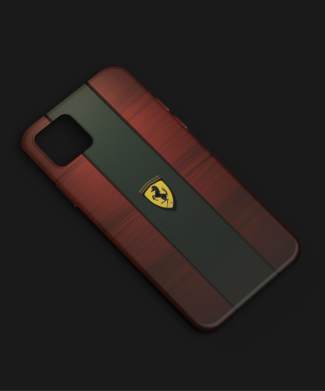 Leather Effect Ferrari Logo Mobile Case 4