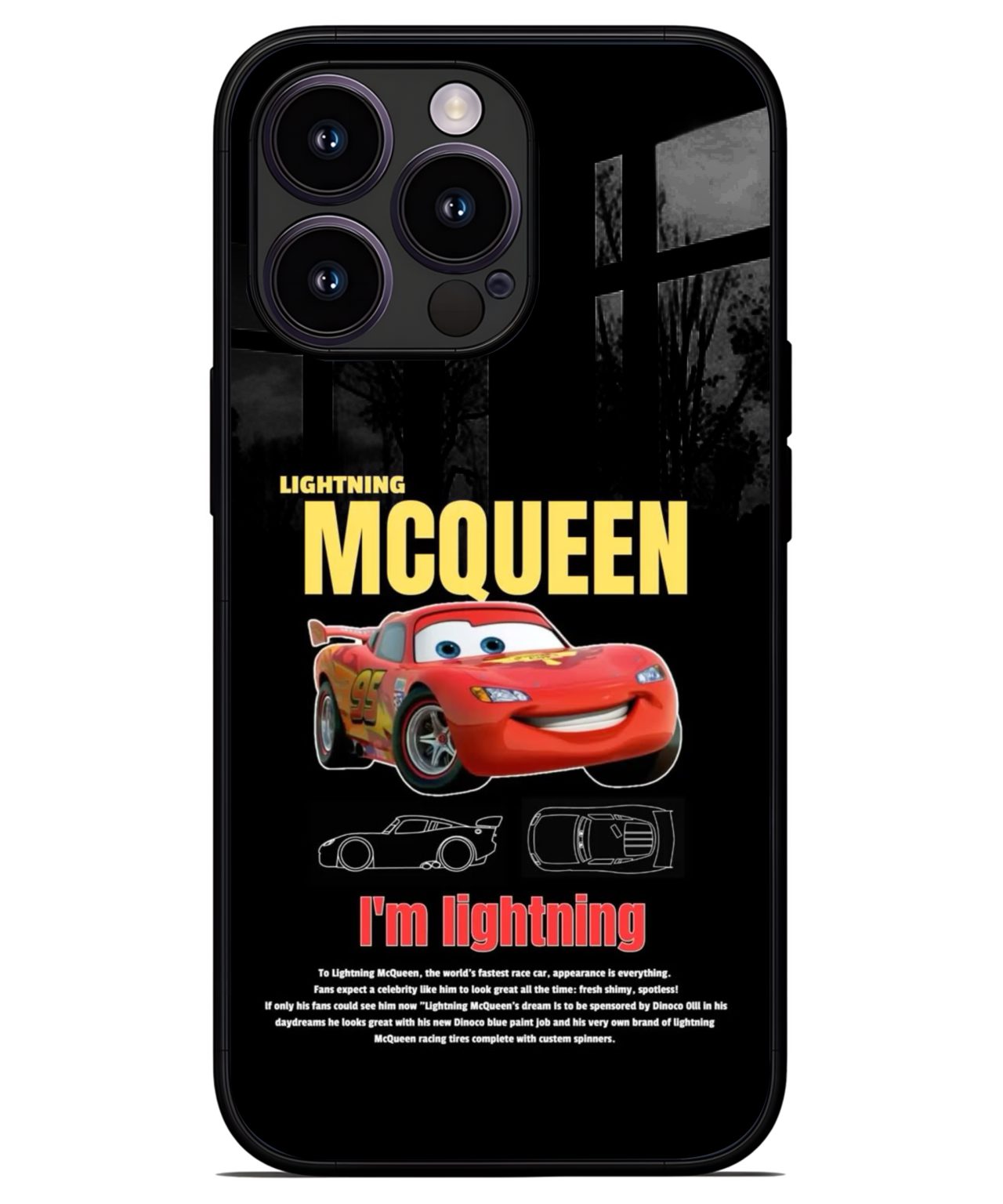 Lightning McQueen Racer iphone 13 pro back cover 1