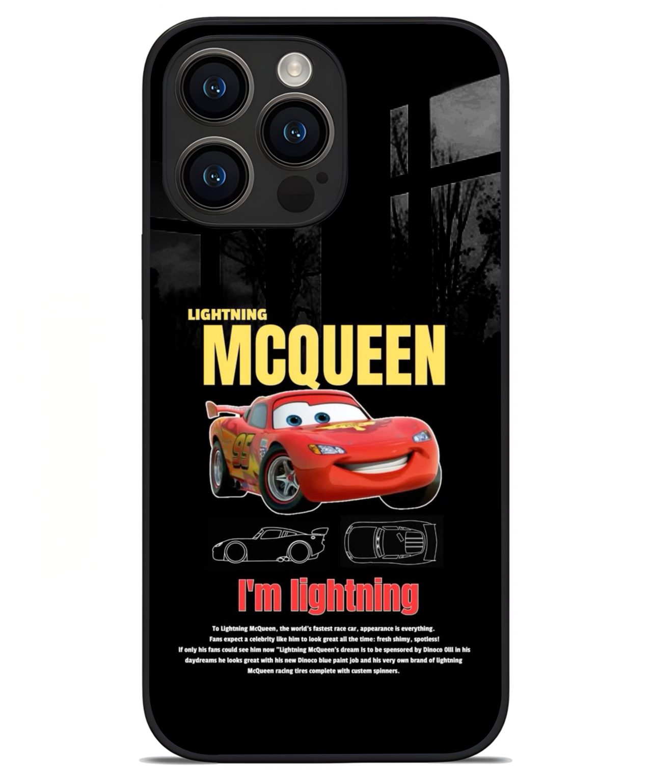 Lightning McQueen Racer iphone 14 pro max back cover 1