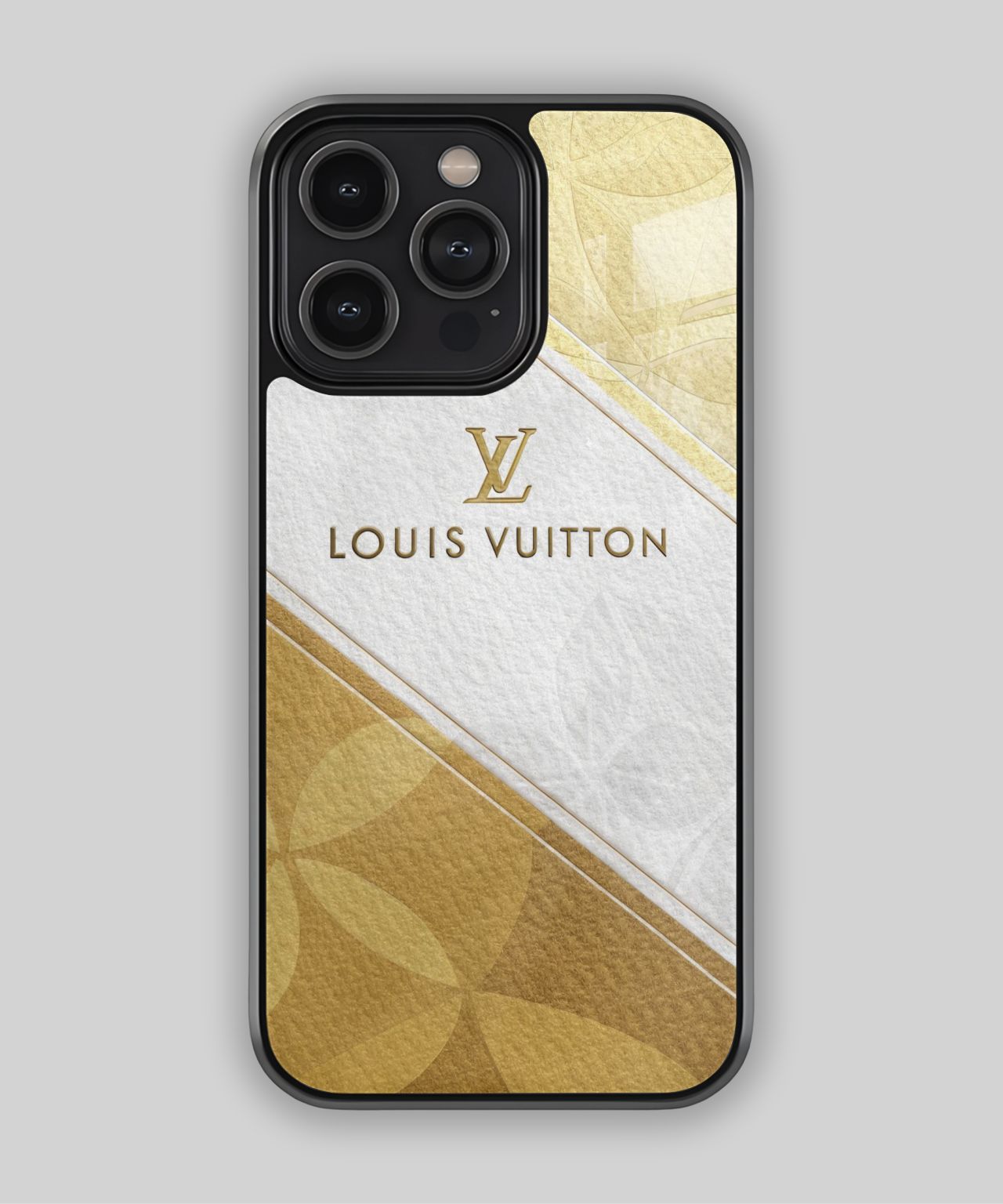 Louis Vuitton Monogram Gold and White Phone Case 1