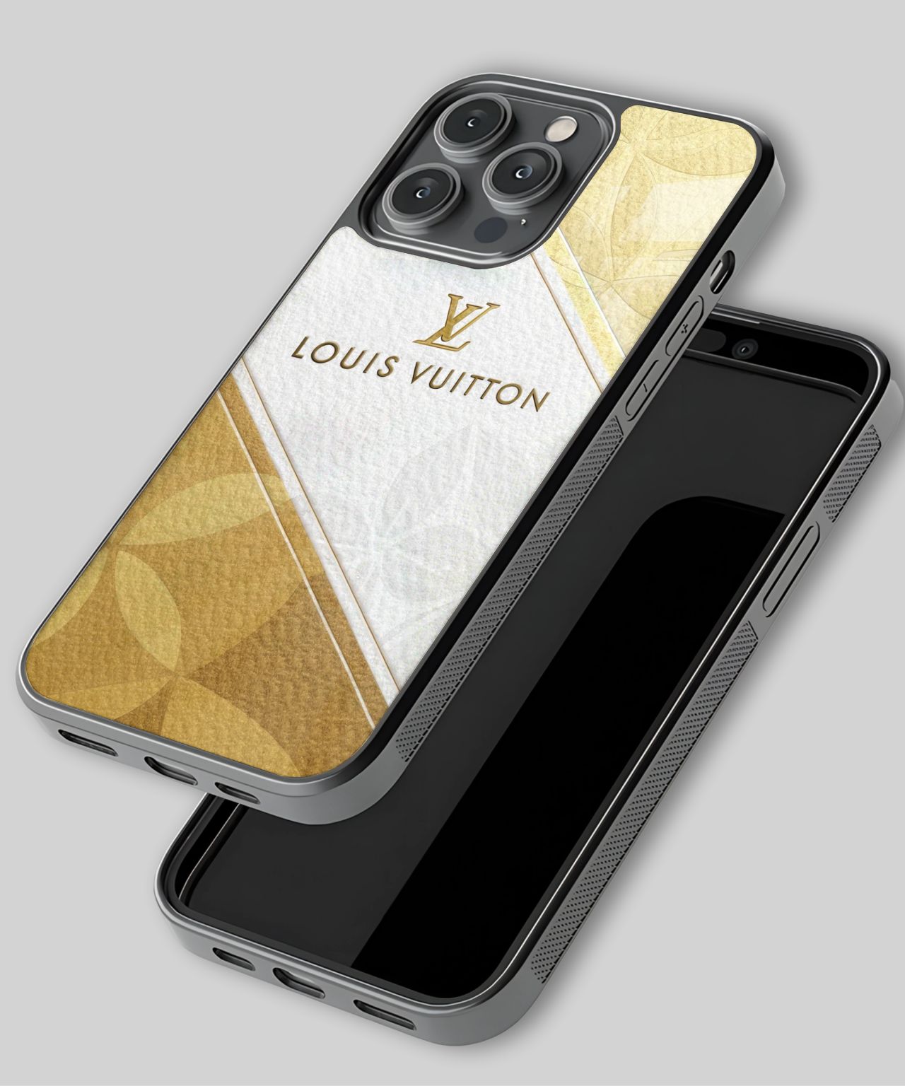 Louis Vuitton Monogram Gold and White Phone Case 3