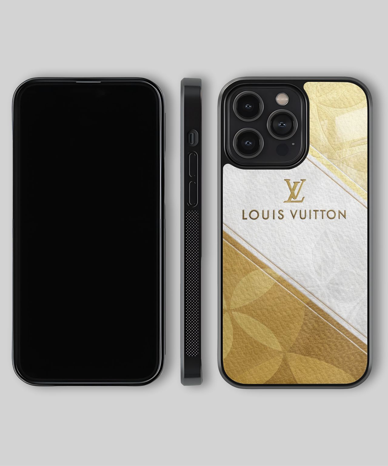 Louis Vuitton Monogram Gold and White Phone Case 4