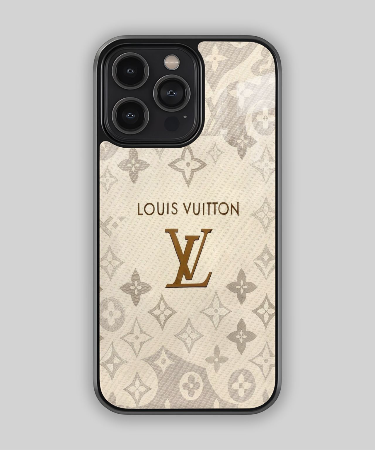 Louis Vuitton Monogram Phone Beige and Gold Case 1