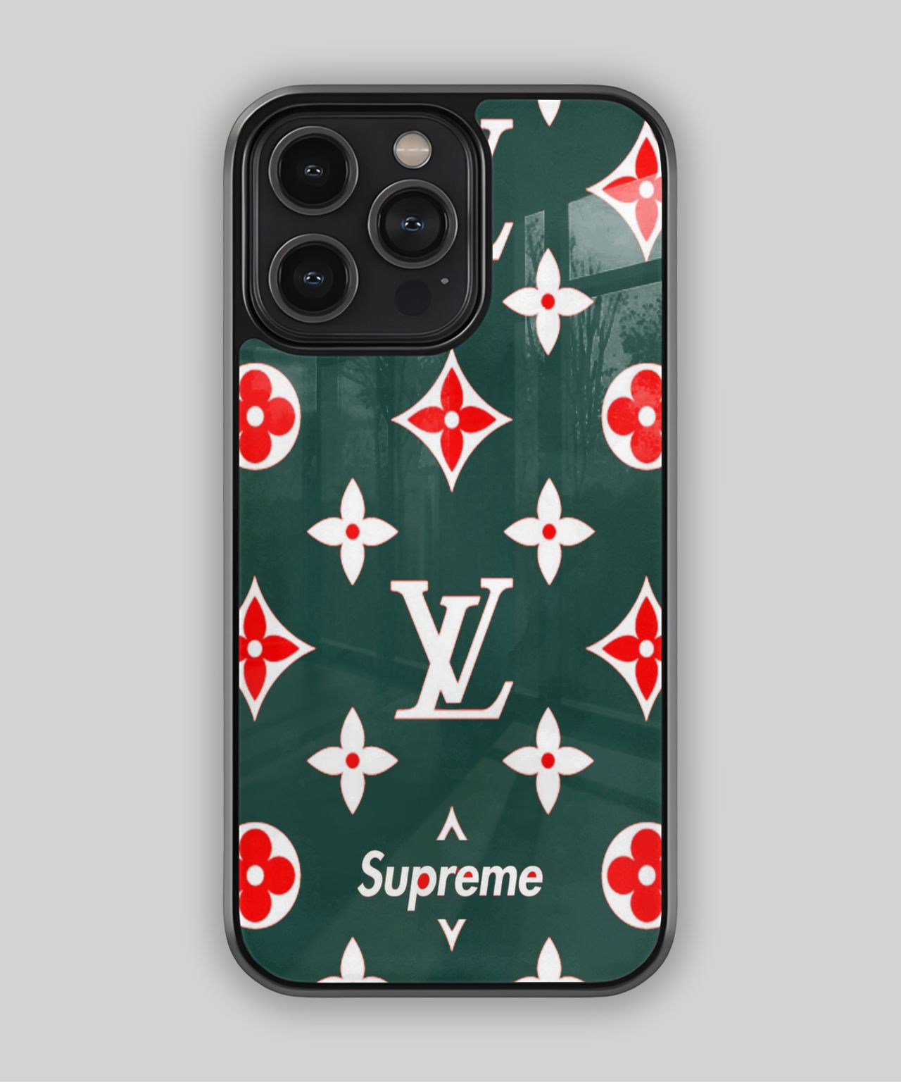 Louis Vuitton Monogram Supreme Green Phone Case 1