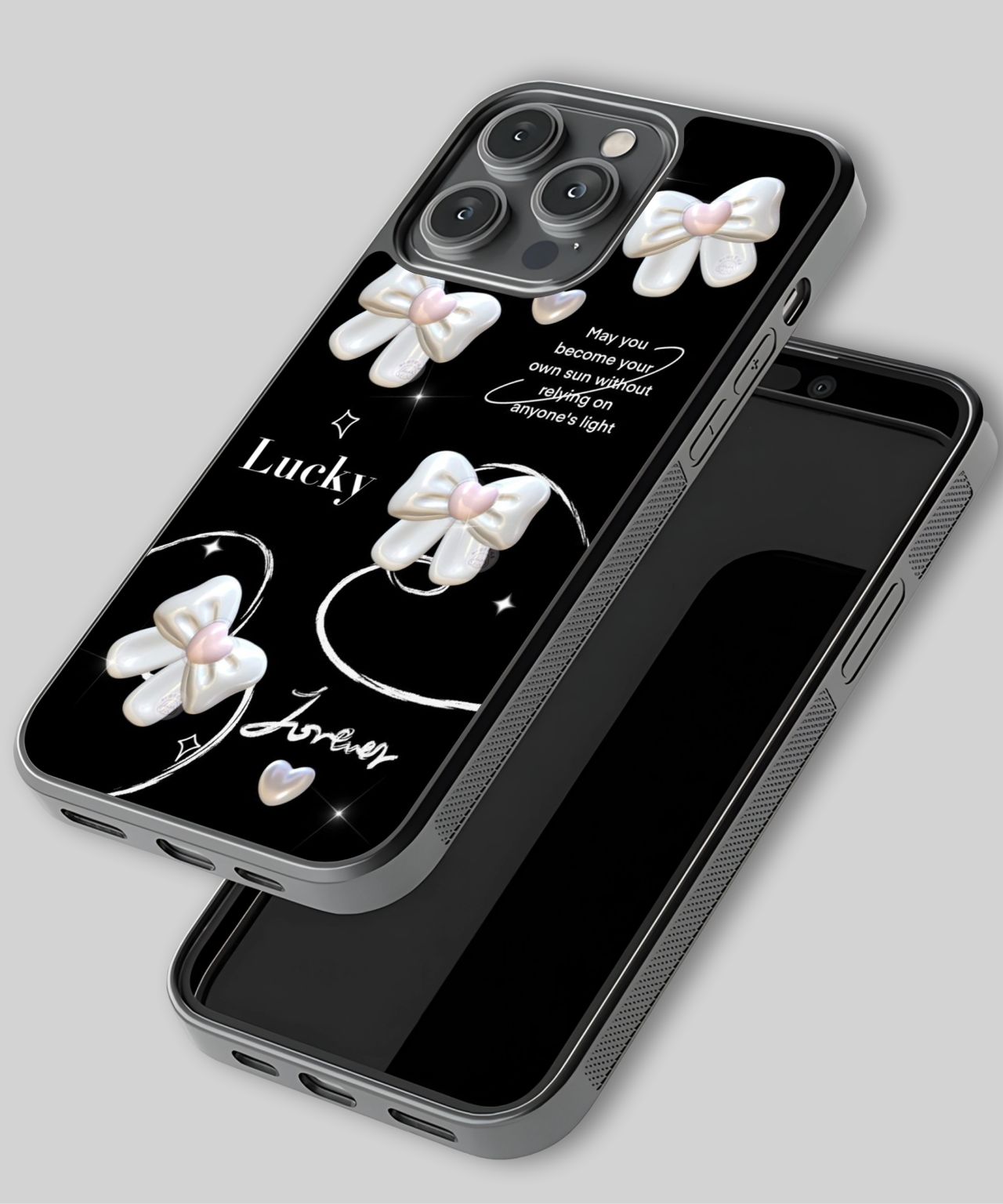 Lucky Forever Pearl Bow iPhone Case 3