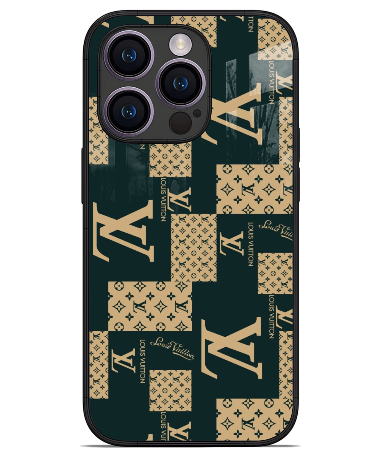 Luxury Monogram LV iphone 14 pro back cover 1