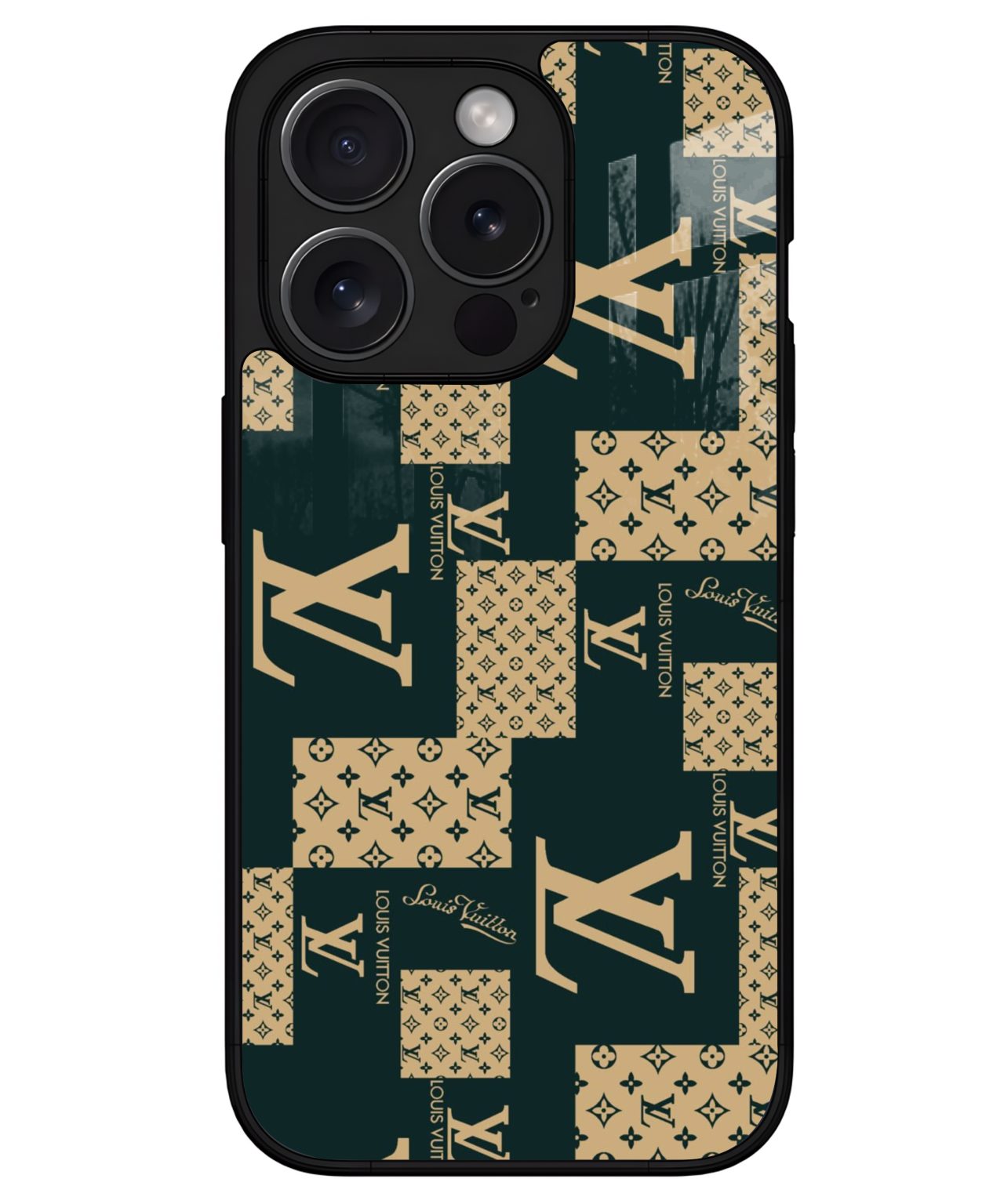 Luxury Monogram LV iphone 15 pro max back cover 1