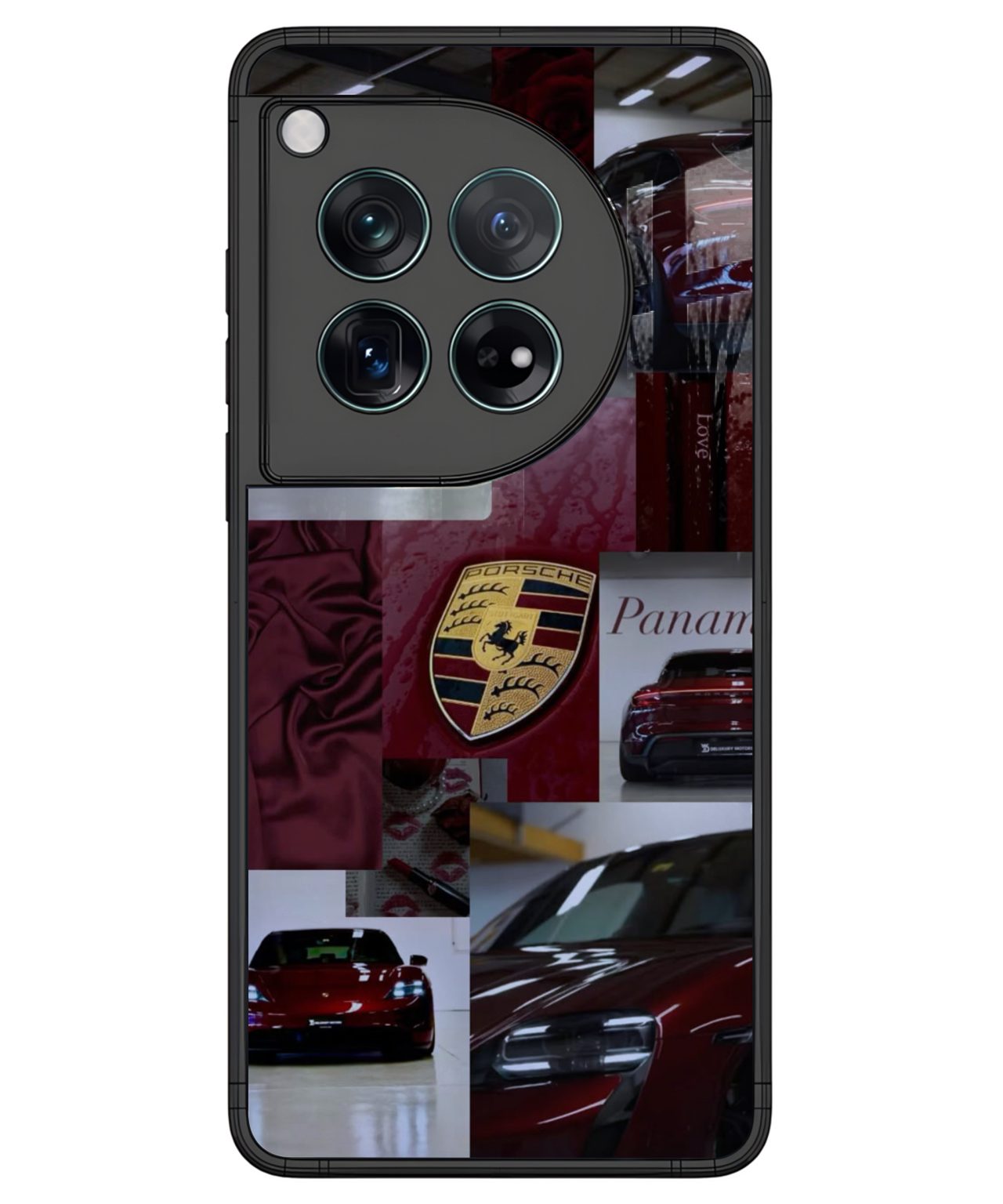 Luxury Porsche Collage Phone Case for OnePlus 12.