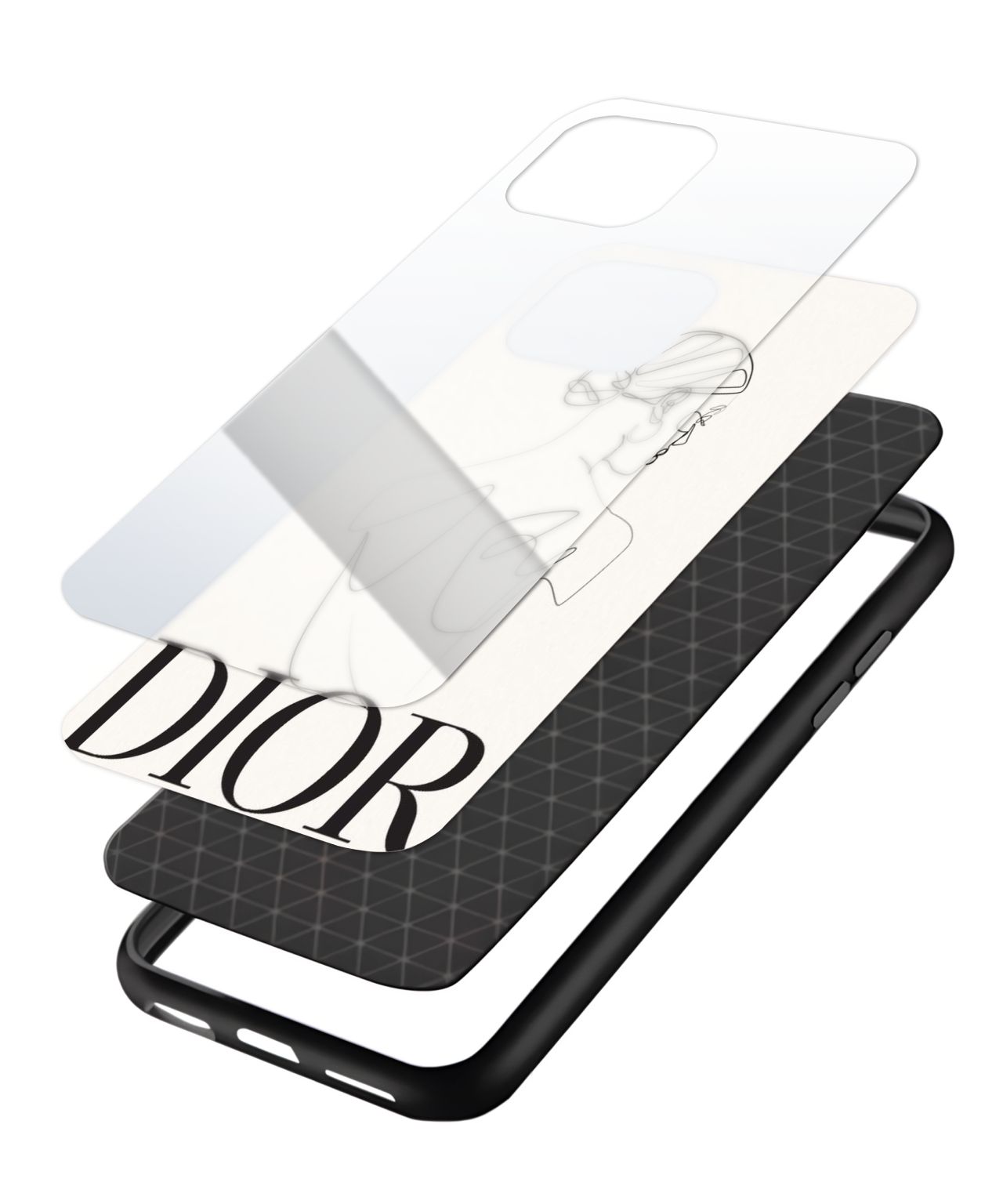 Minimal Line Art Dior Phone Case and Cover 3