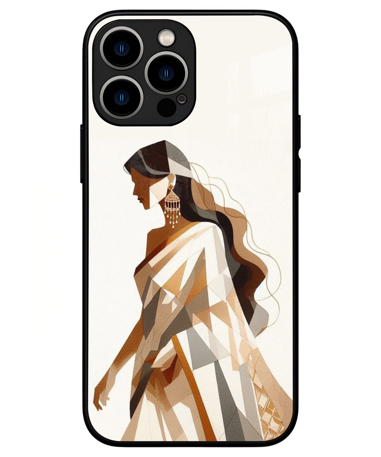 Minimal Indian Woman Abstract iphone 13 pro max back cover 1