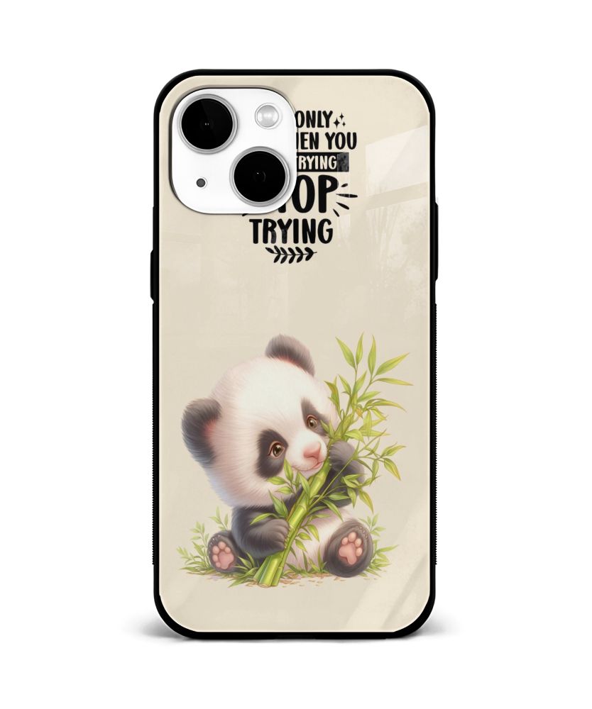 Motivational Panda with Bamboo Phone Case 1