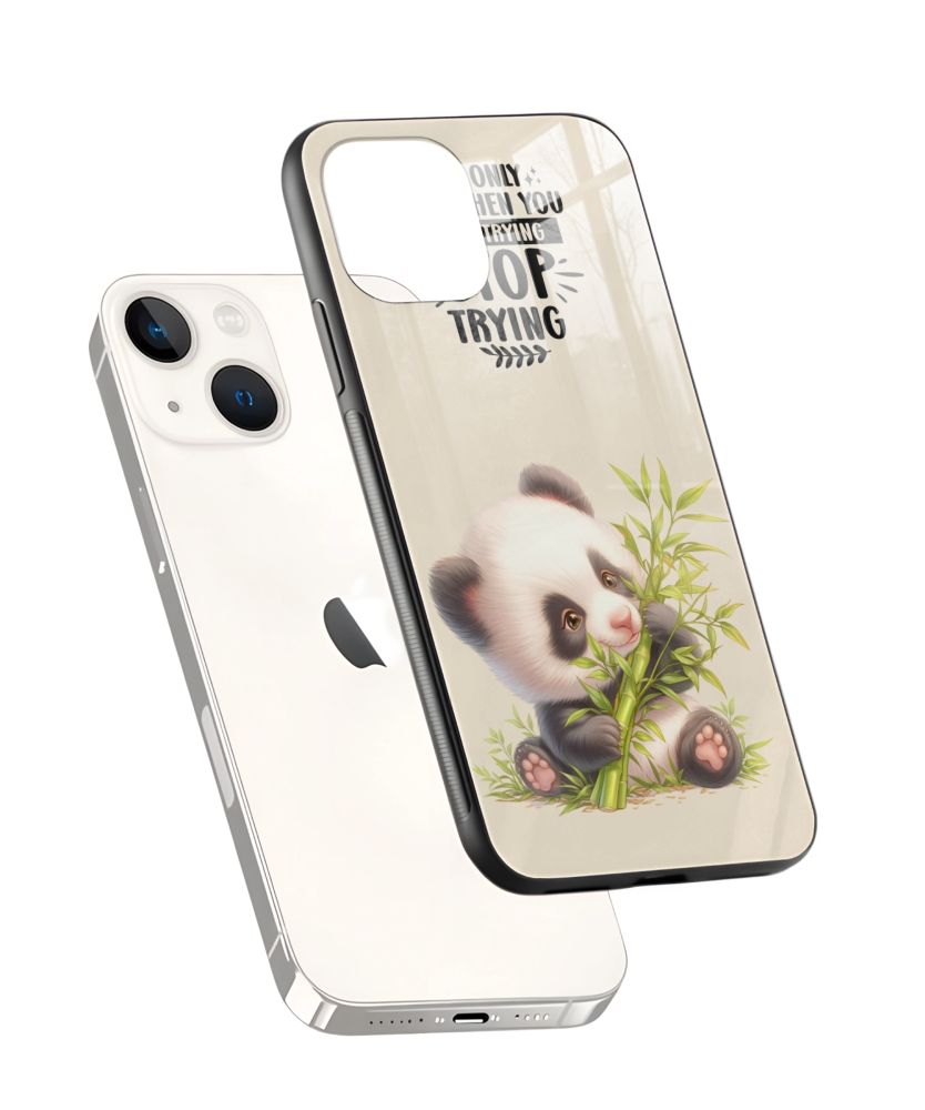 Motivational Panda with Bamboo Phone Case 2