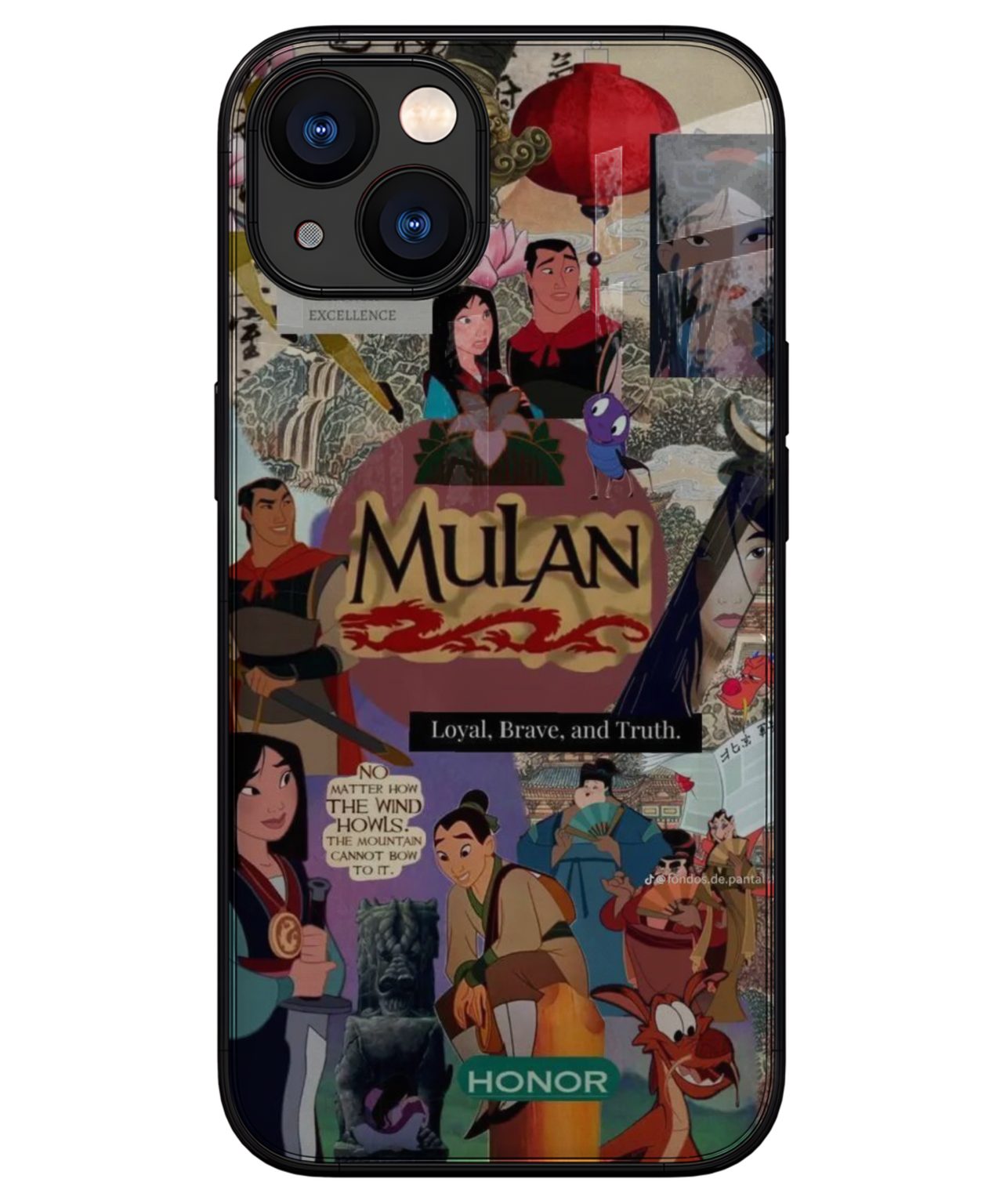 Mulan Collage Warrior Case iphone 13 back cover 1