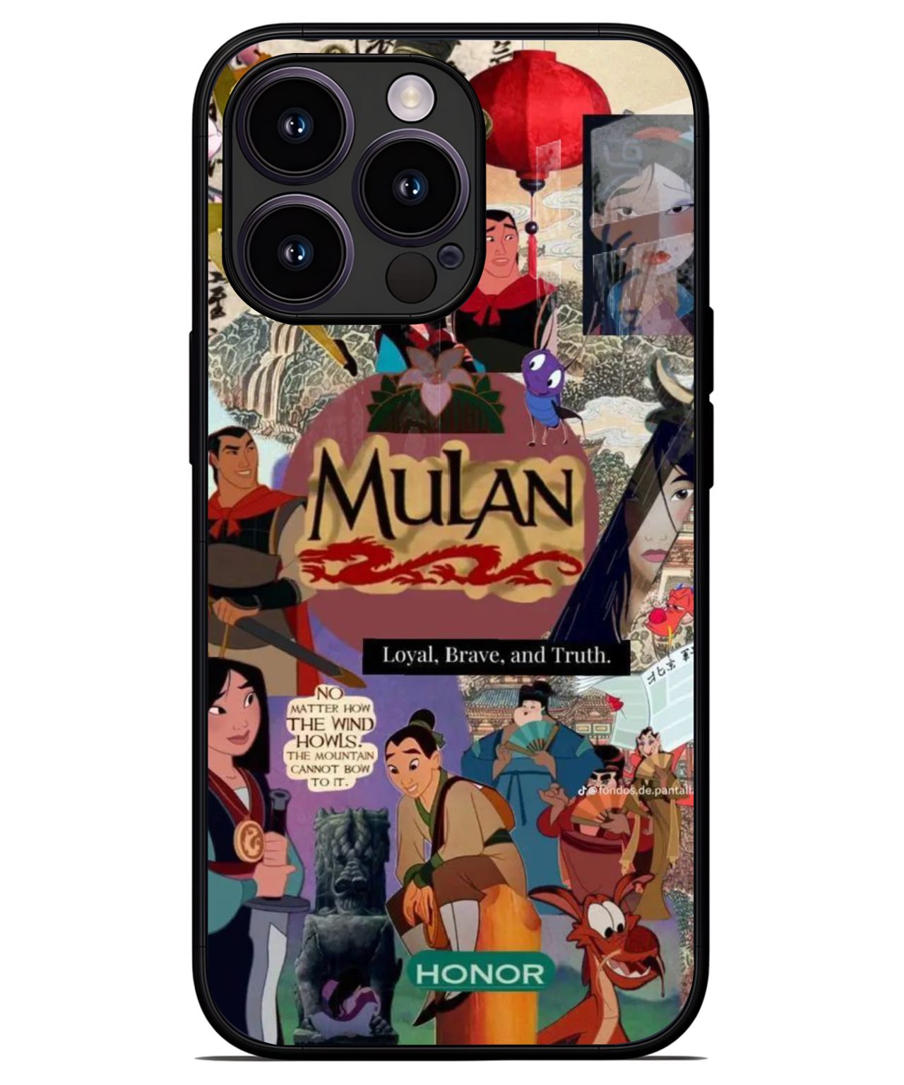 Mulan Collage Warrior Case iphone 13 pro back cover 1