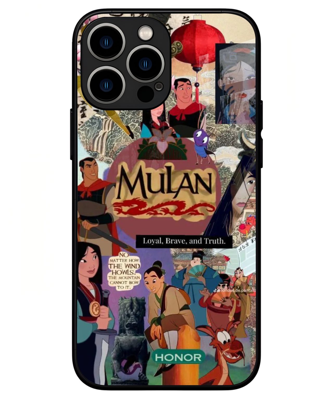 Mulan Collage Warrior Case iphone 13 pro max back cover 1