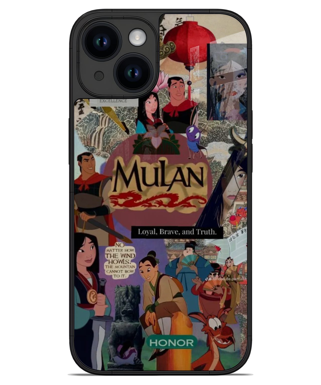 Mulan Collage Warrior Case iphone 14 back cover 1