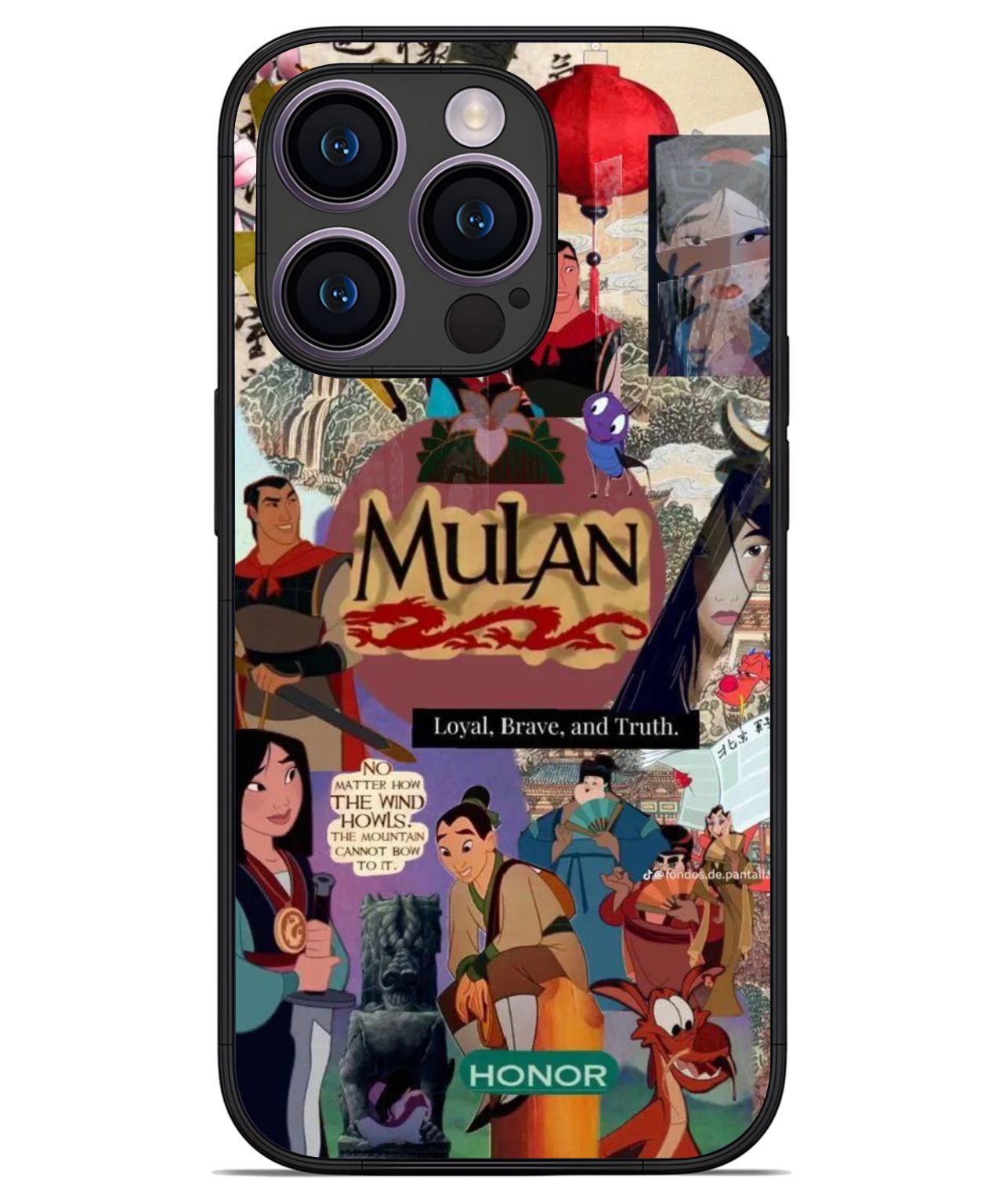 Mulan Collage Warrior Case iphone 14 pro back cover 1