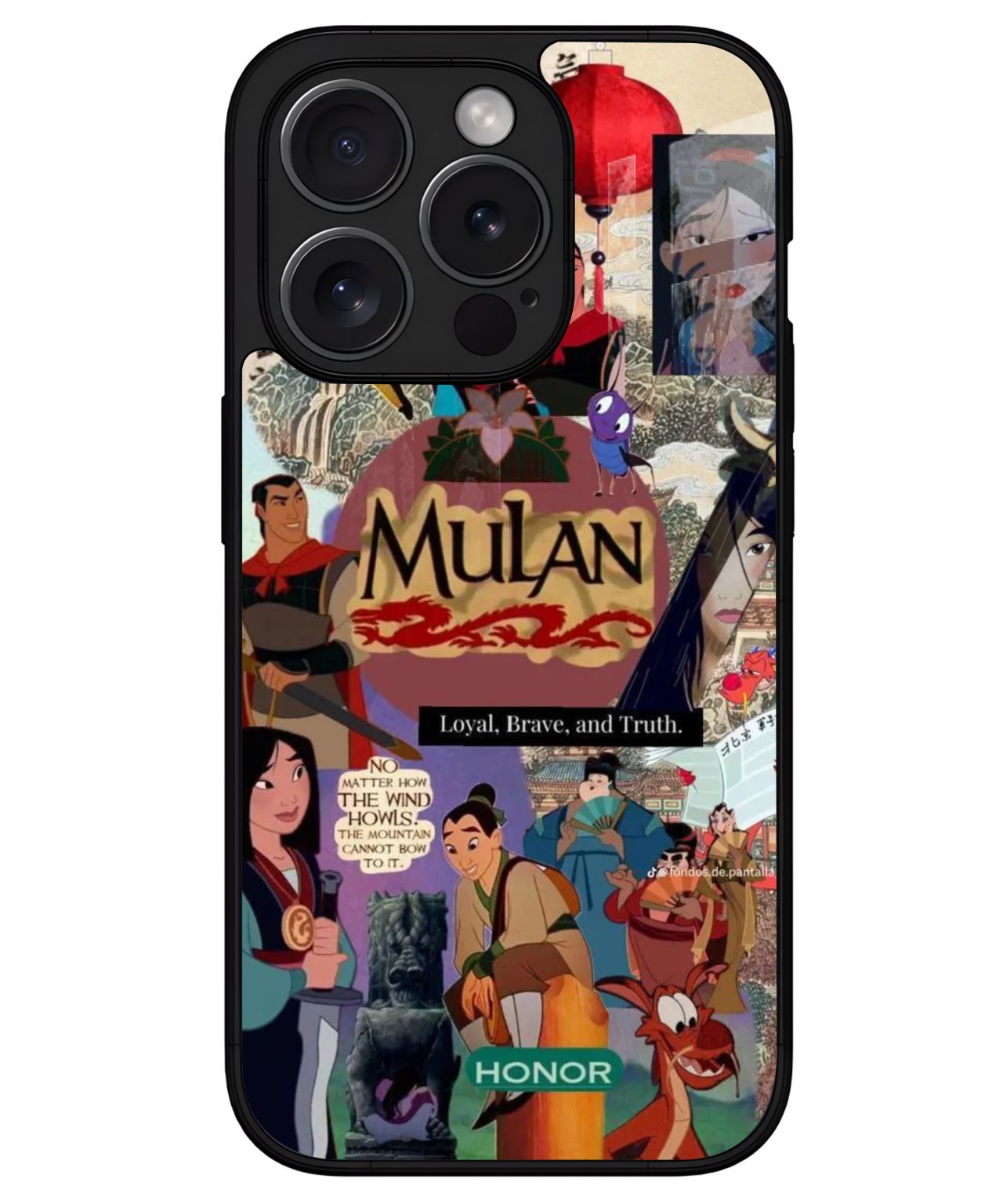 Mulan Collage Warrior Case iphone 15 pro max back cover 1