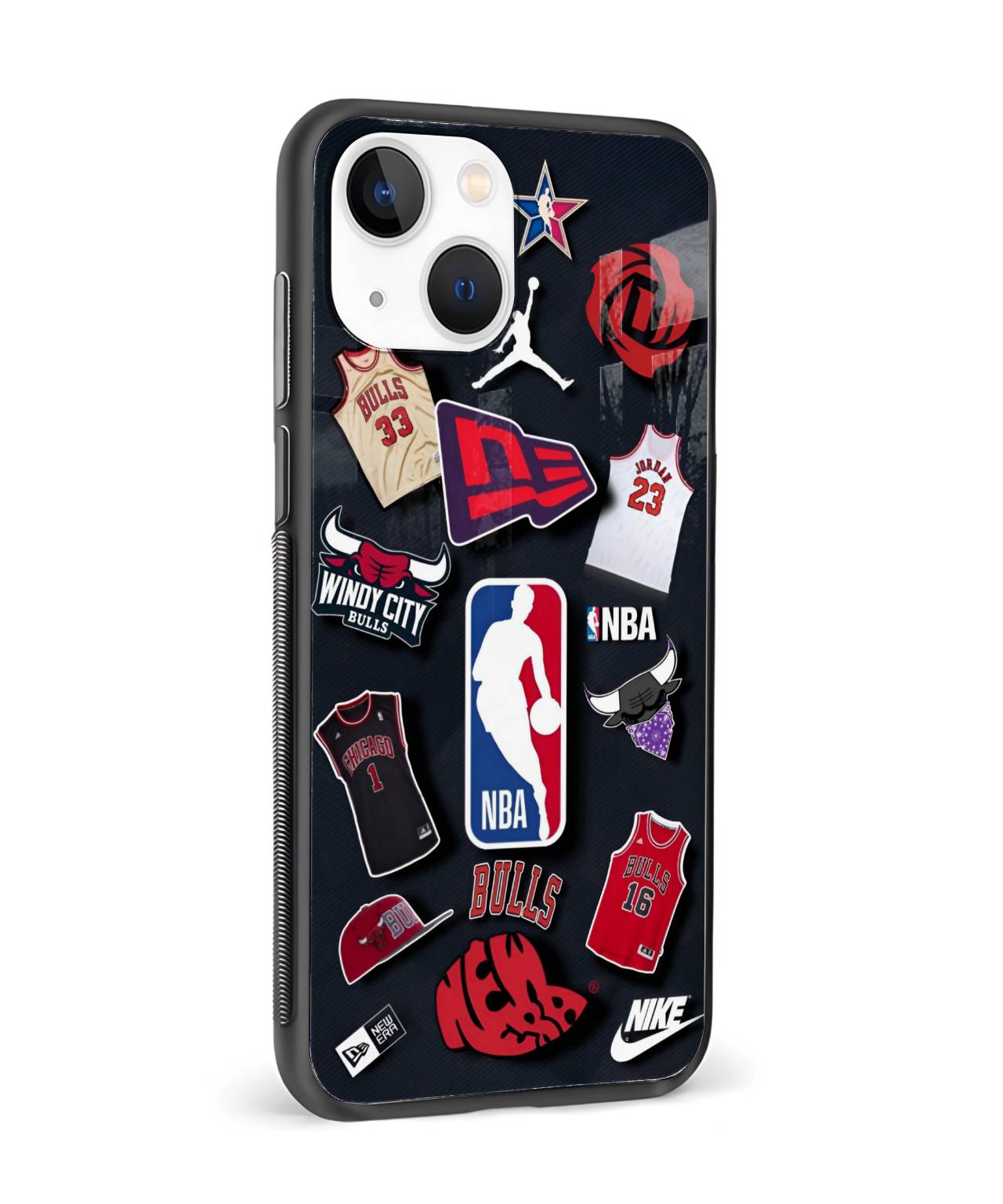 NBA Bulls Sticker Collage Phone Case 4