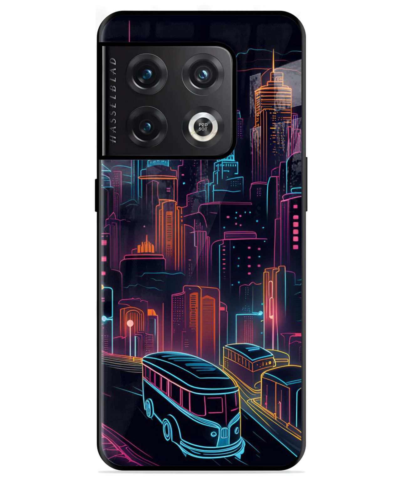 Neon Cityscape Phone Case for OnePlus 10 Pro 1
