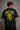Model wearing an oversized black Neymar Legacy t-shirt with green 'Neymar' graphic and Brazilian CBF crest on sleeve. - anthracite black