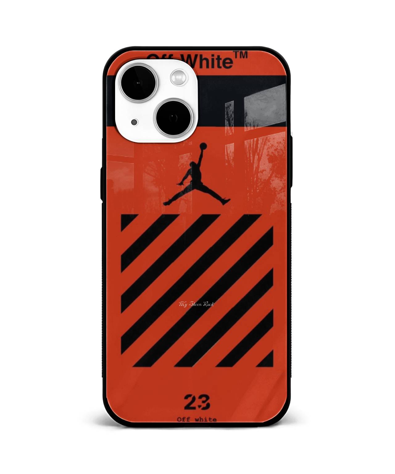 Orange Off-White Jordan Phone Case 1