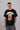POPCASE Poker Fare black oversized t shirt with cartoon poker bear yellow bucket hat playing cards graphic streetwear