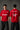 Black STAR BOY oversized t-shirt with a light blue raised graphic of a star and text. Detailed fabric texture shown. - red