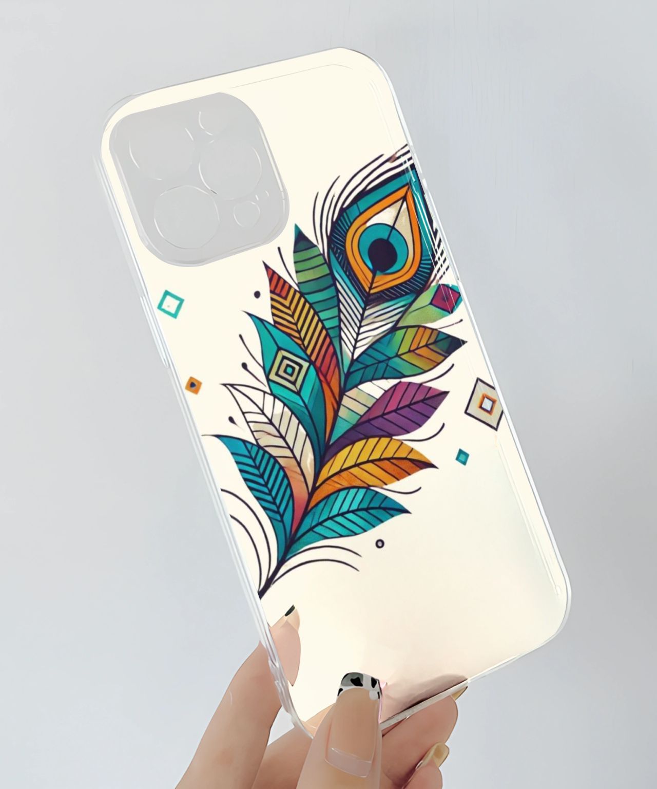 Peacock Feather Phone Case 3