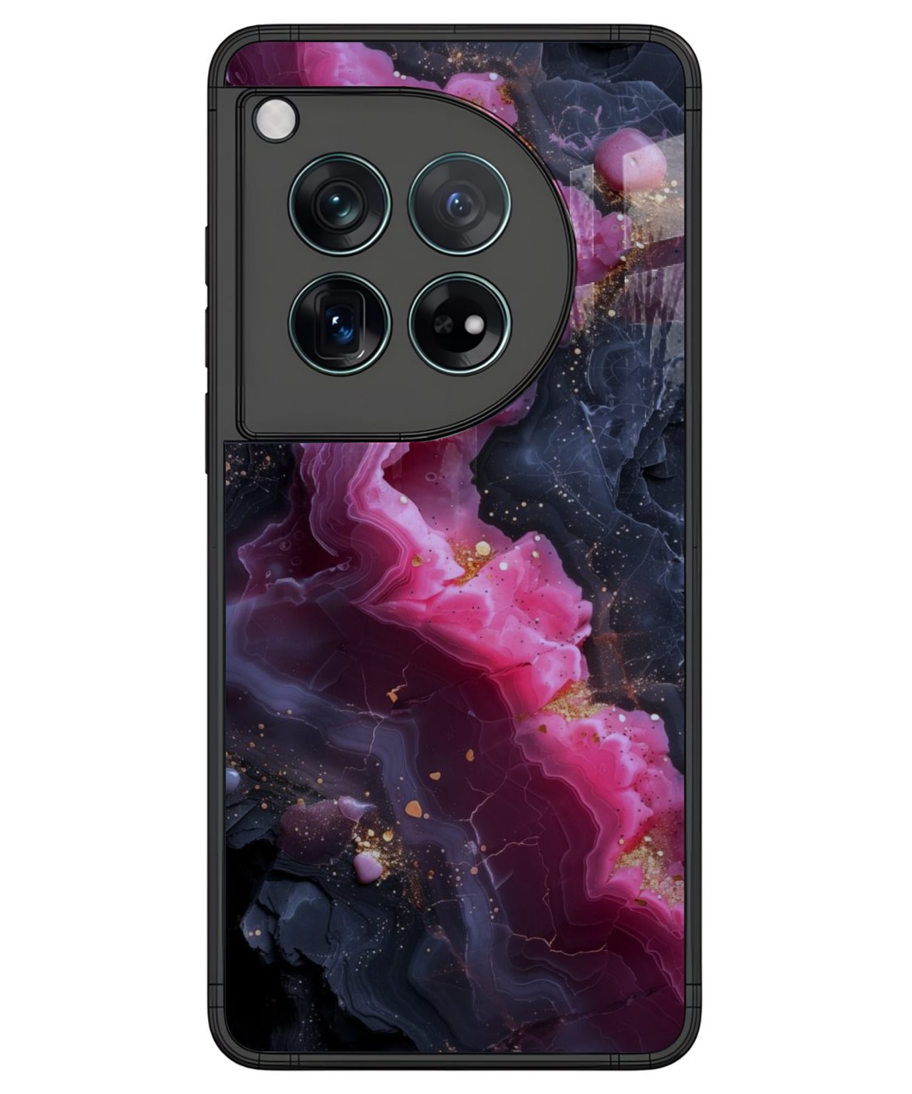 Pink Agate Marble Phone Case for OnePlus 12.