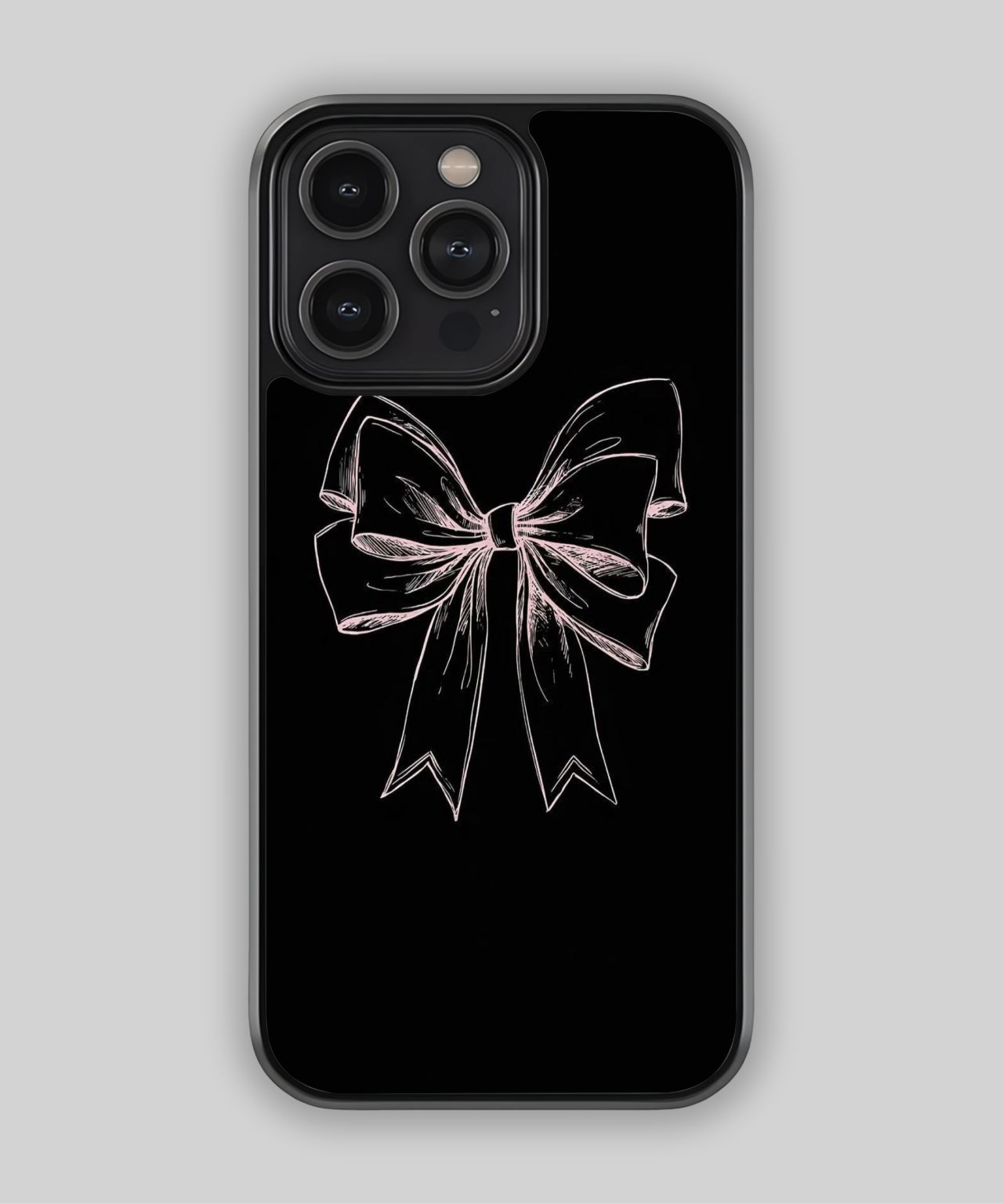 Pink Sketch Bow Phone Case 1