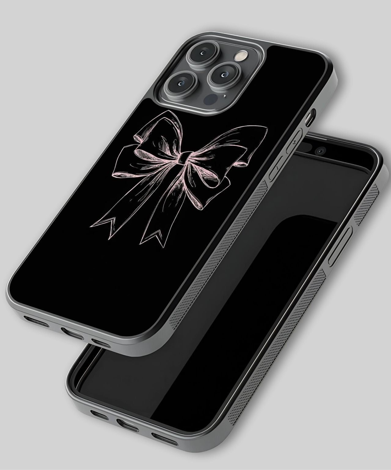 Pink Sketch Bow Phone Case 3