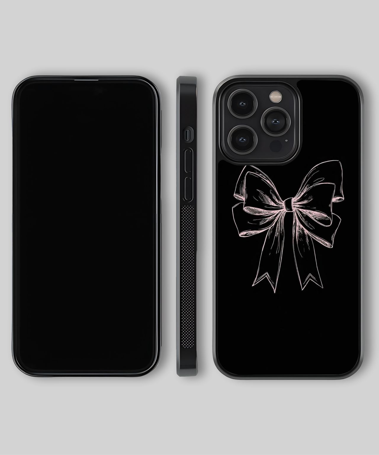 Pink Sketch Bow Phone Case 4