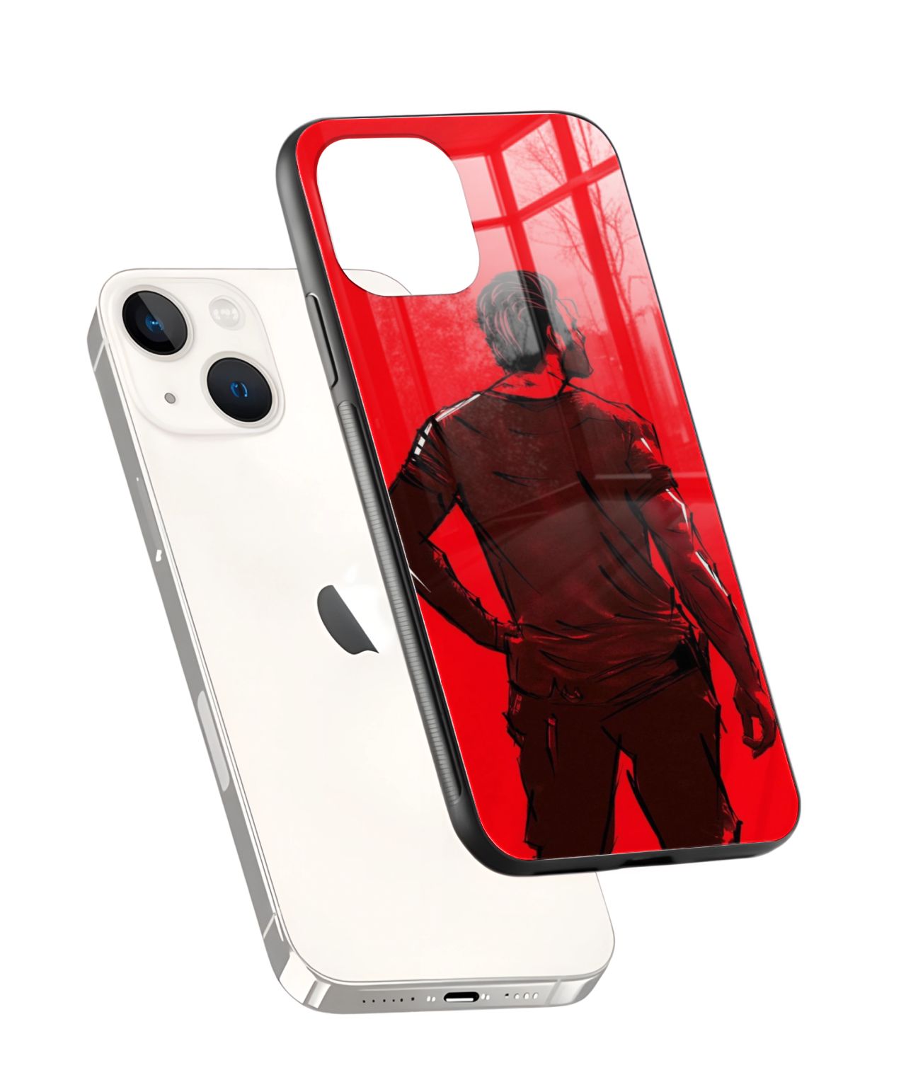 Prabhas Red Tempered Glass/Metal Phone Case 2