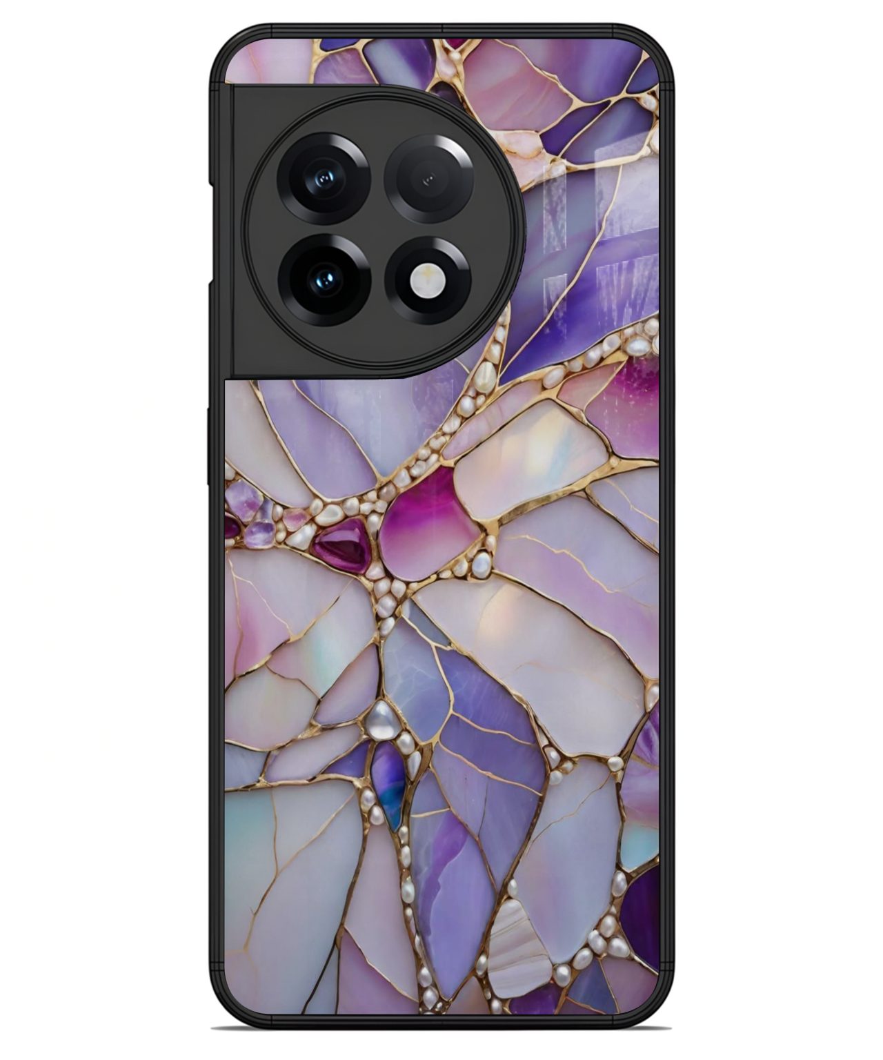 Purple Crystal Art Phone Case for OnePlus 11R 1