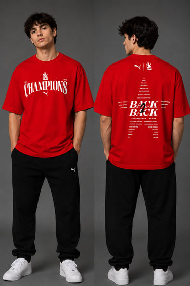 RCB Champions 2026 Fan T-Shirt – Back To Back Victory Edition