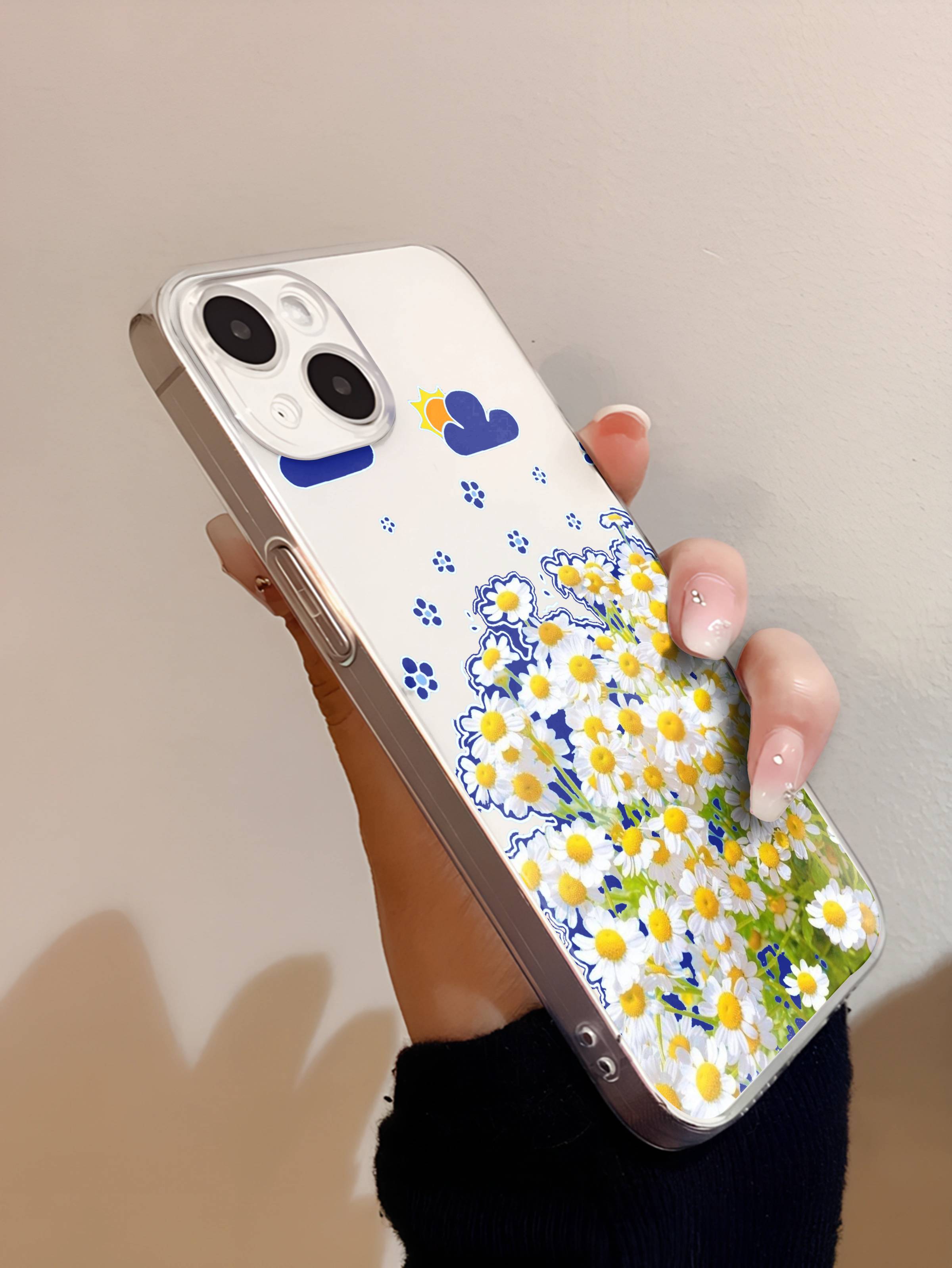 Transparent Daisy Mobile Case