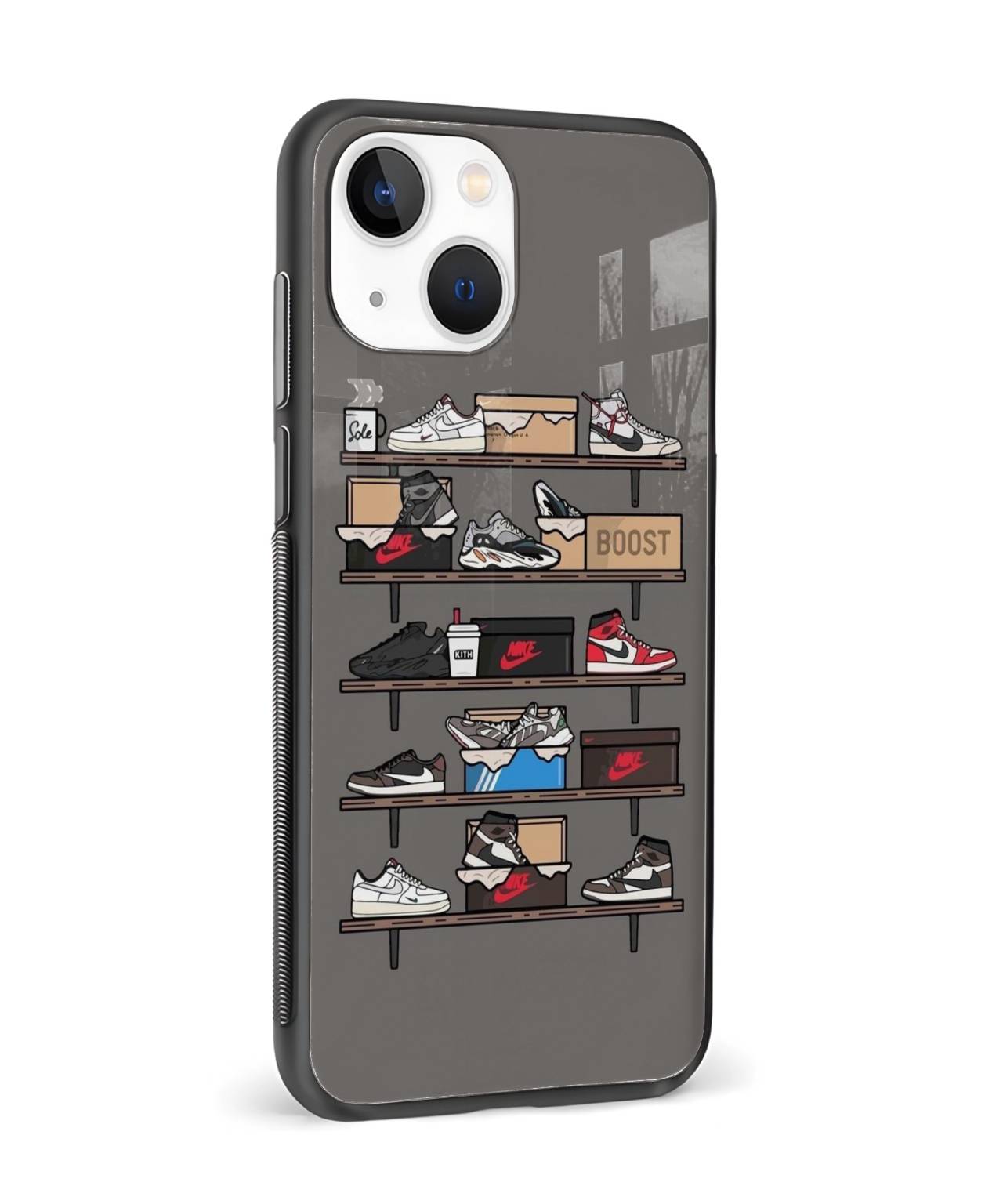 Sneaker Shelf Design Phone Case 4