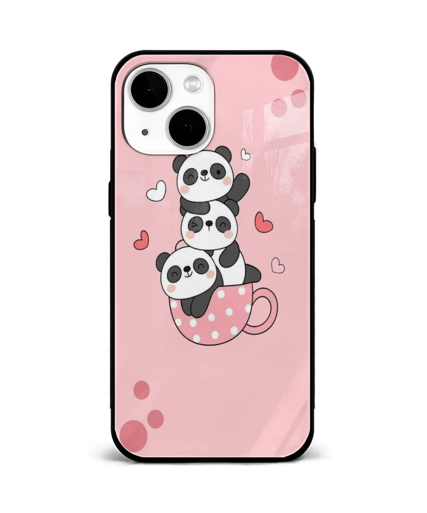 Stacked Panda Cup Mobile Case Stacked Panda Cup Mobile Case