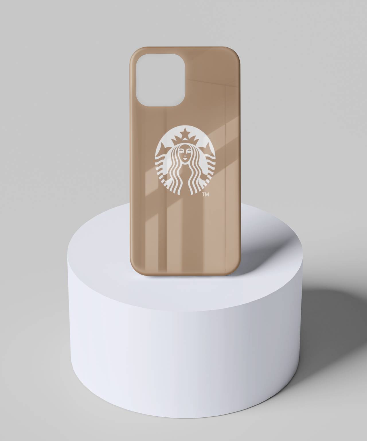 Starbucks Logo with Brown Background Mobile Case 6