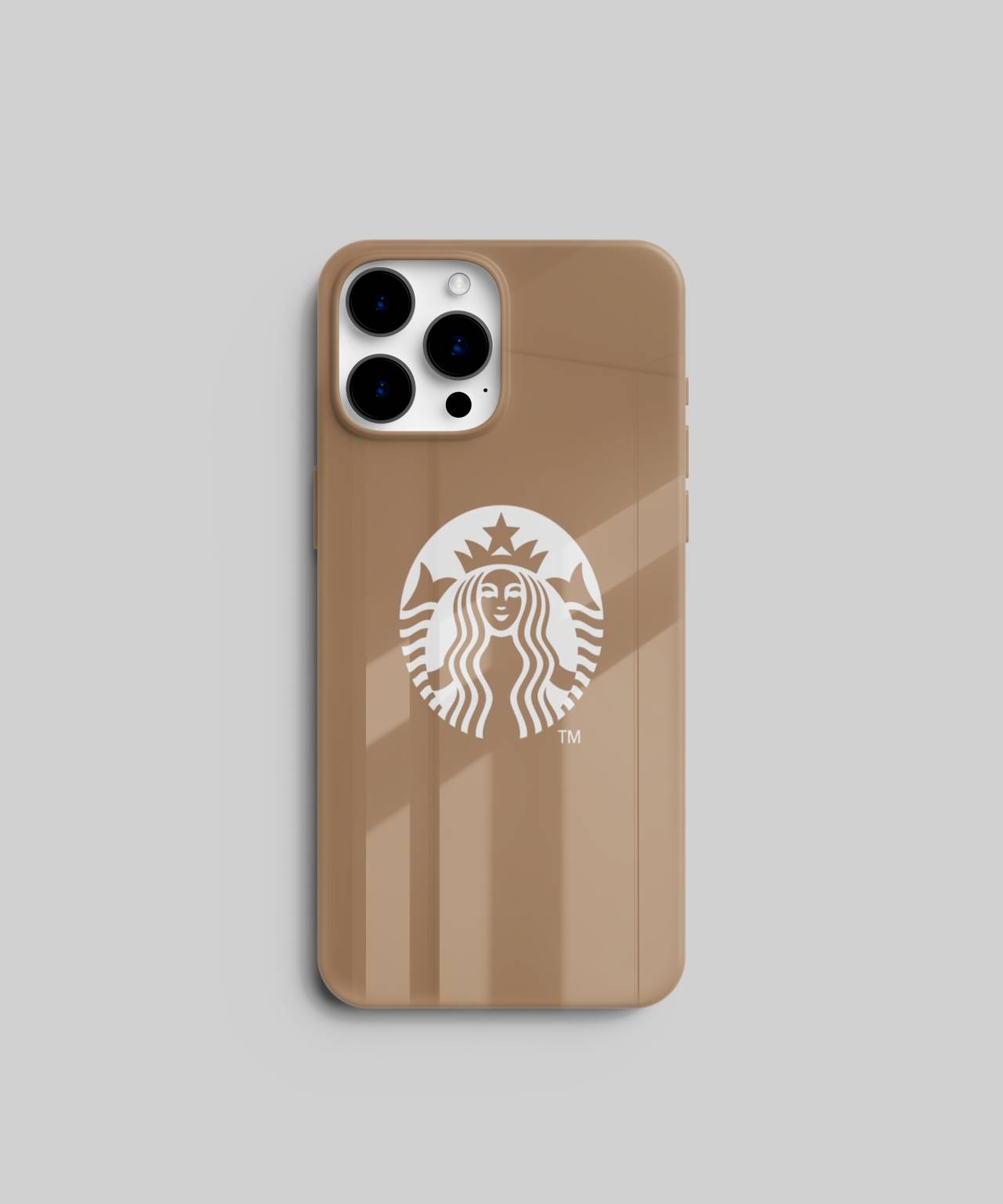 Starbucks Logo with Brown Background Mobile Case 7