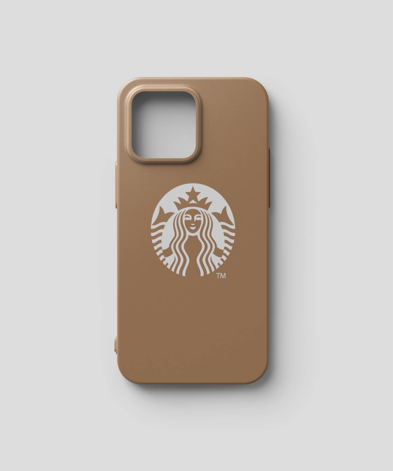 Starbucks Logo with Brown Background Mobile Case 3