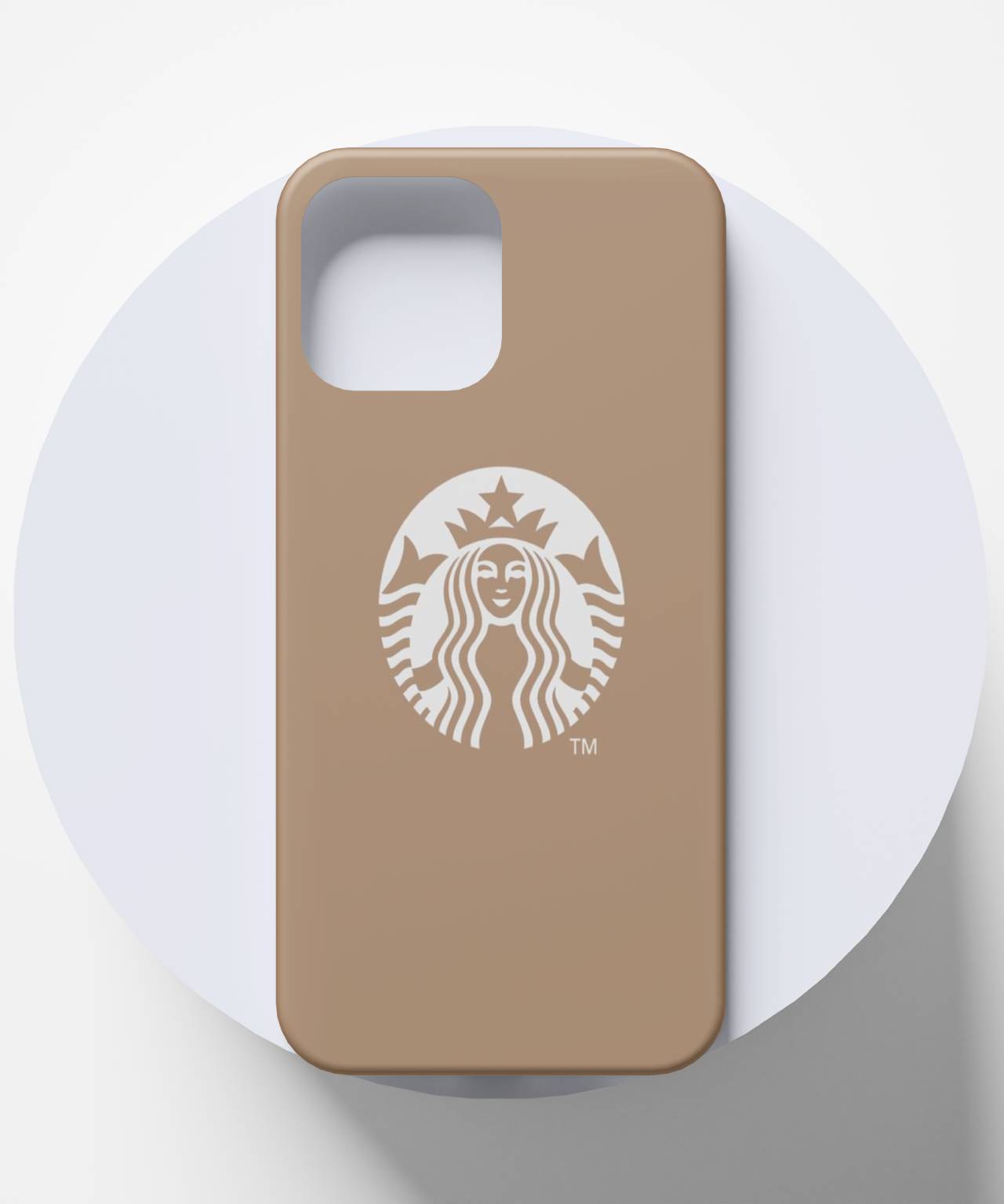 Starbucks Logo with Brown Background Mobile Case 5