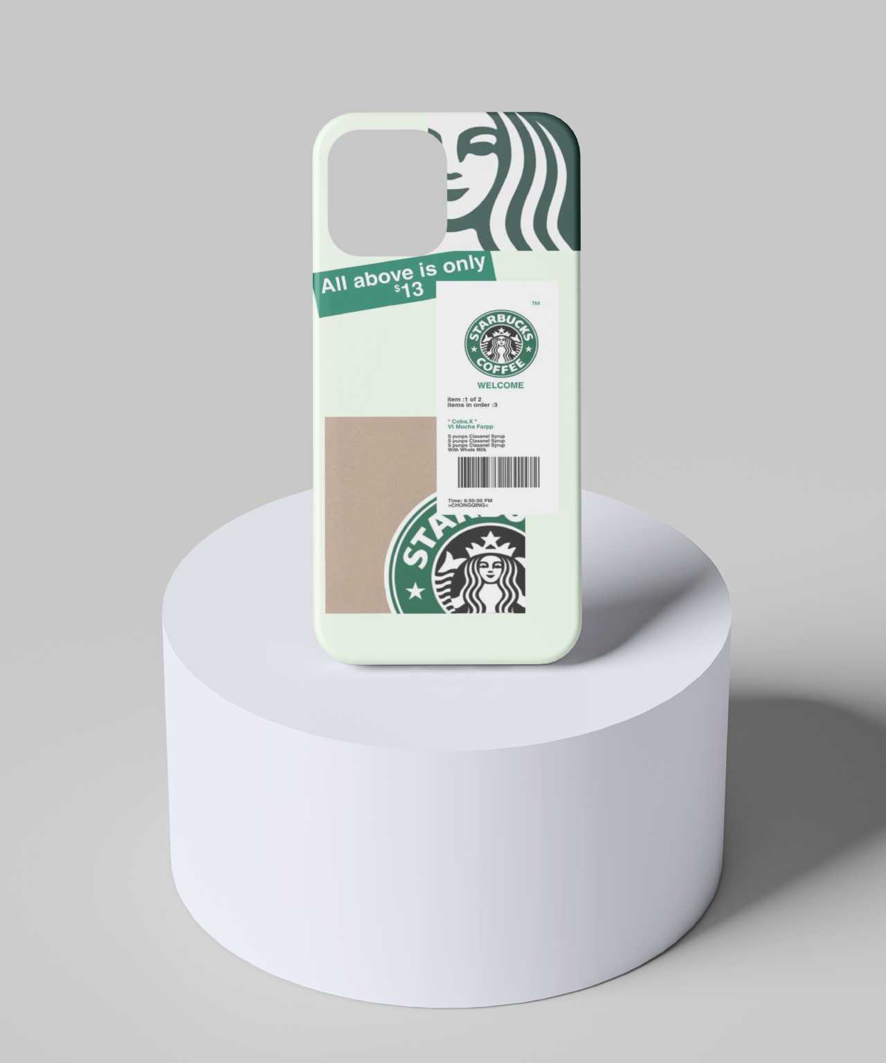 Starbucks Logo & Bill Mobile Case - PopCase