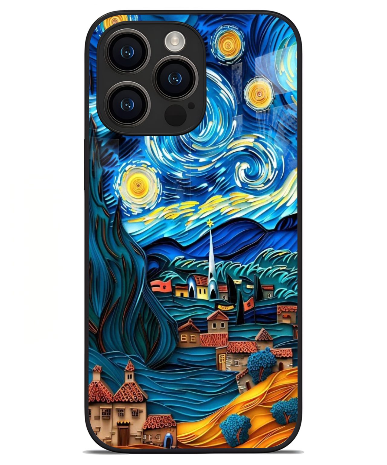 Starry Night Art-Inspired Case iphone 14 pro max back cover 1