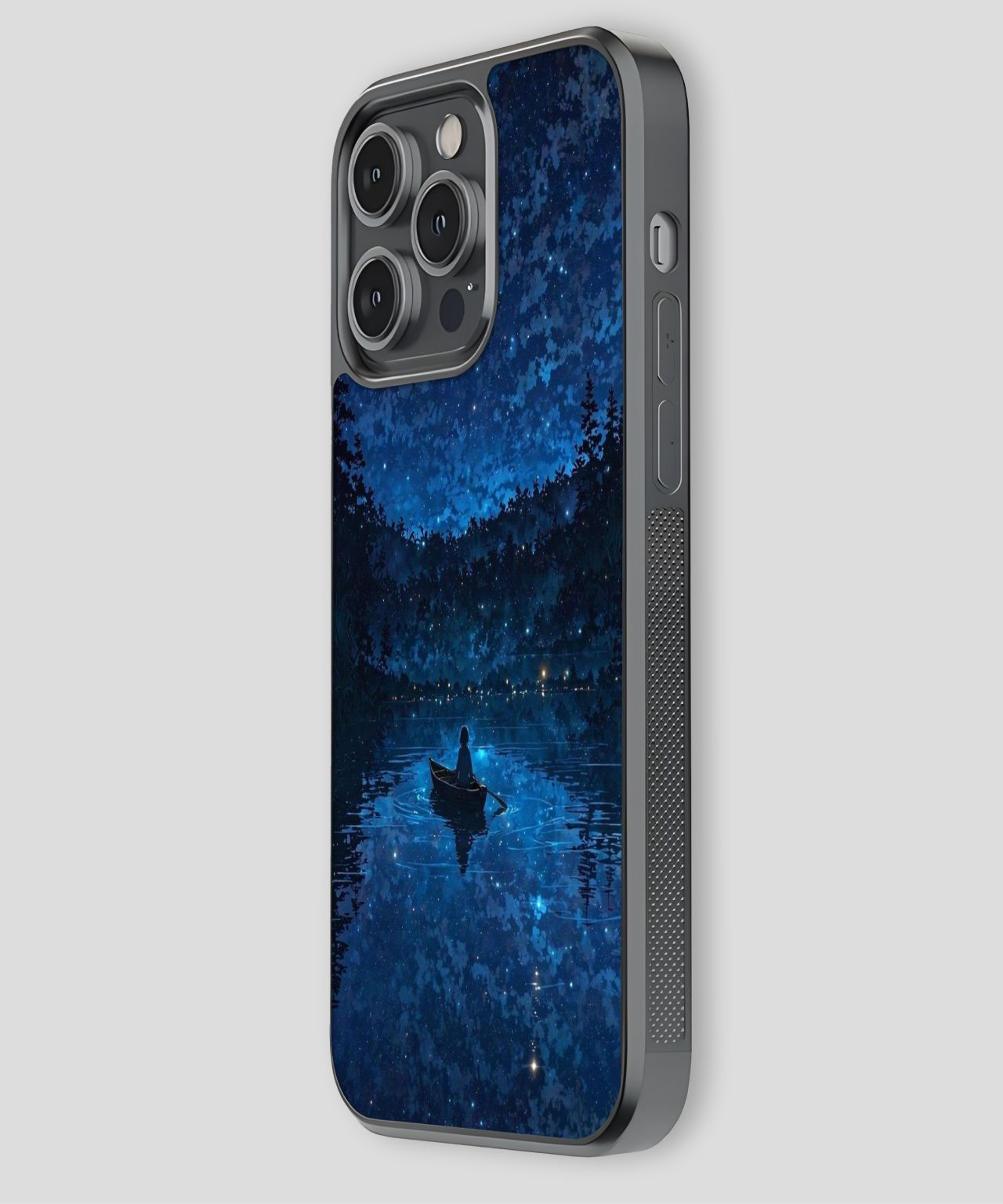 Starry Night Lake Scene Phone Case 2
