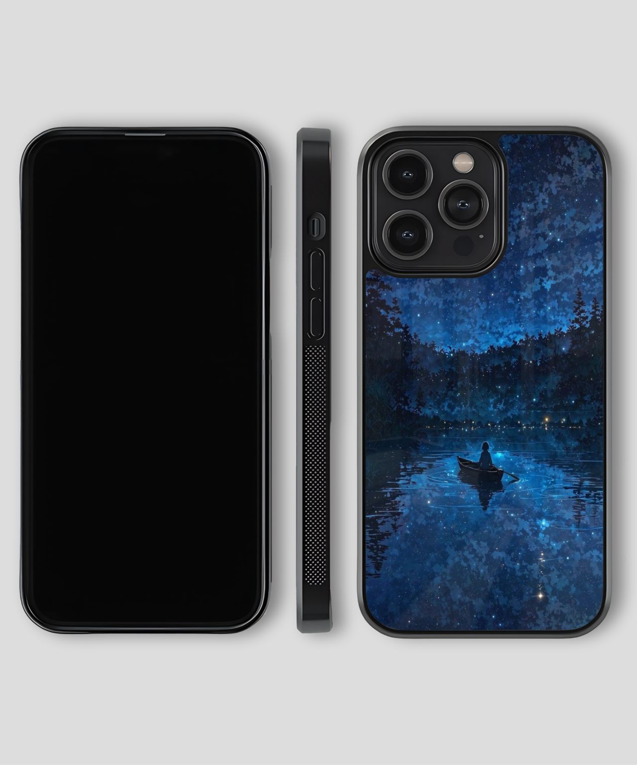 Starry Night Lake Scene Phone Case 4