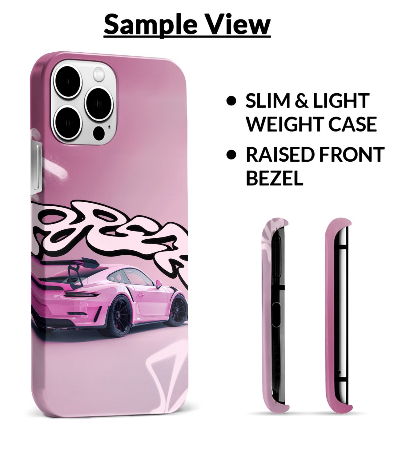 Stylish Pink Porsche Mobile Case 3
